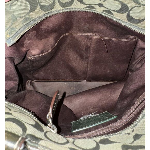 Coach F14693 Green Penelope Signature Tote - Picture 8 of 12